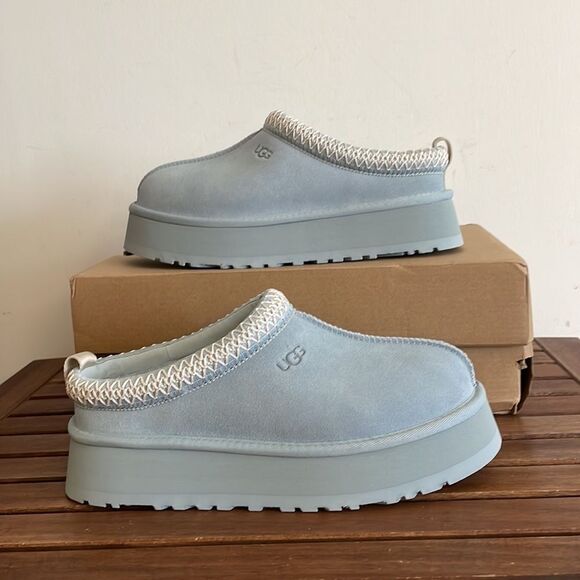 UGG Tazz Platform Slippers Seafoam USA Women Size 8/UK 6/EU 39 - Picture 2 of 12